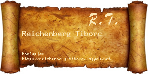 Reichenberg Tiborc névjegykártya